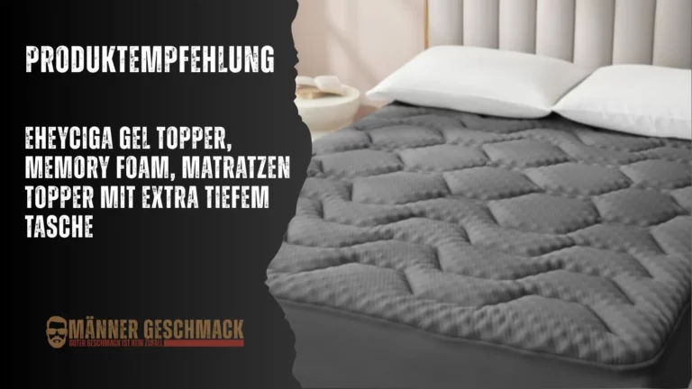 Eheyciga Gel Topper aus Memory Foam: Matratzen Topper mit extra tiefer Tasche, Topper gegen Rückenschmerzen