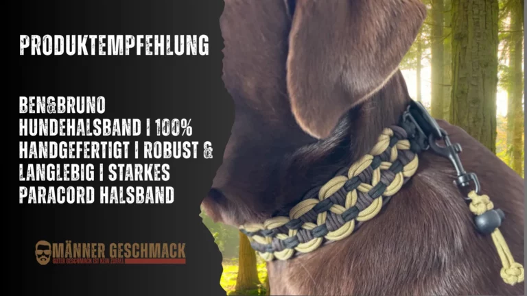 Ben&Bruno Hundehalsband handgefertigtes Paracord Halsband für Hunde, robust und langlebig, Paracord Hundehalsband